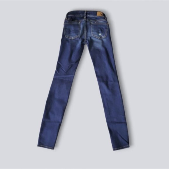 AEO Skinny Jegging- Blue- Size 00 - Picture 2 of 10